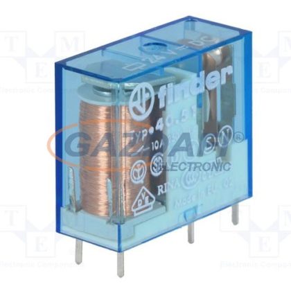   FINDER 40.51.9.024.0001 Miniatűr printrelé, 1 váltóérintkező,10A