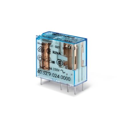   FINDER 40.52.7.028.5000 Miniatűr printrelé, 2 váltóérintkező, 8A