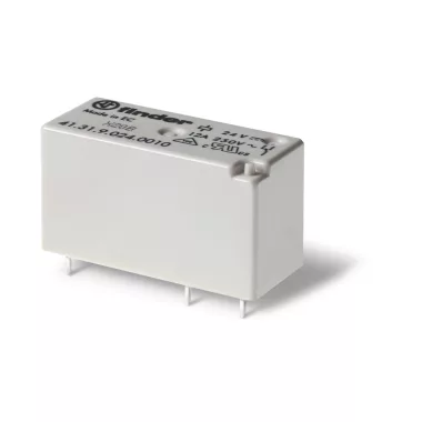 FINDER 413190124010 Printrelé, 1 váltóérintkező 12 A, érintkezőanyag: AgSnO2, tekercs: 12 