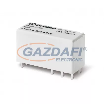   FINDER 41.61.6.012.0006 Miniatűr bistabil printrelé, 1 váltóérintkező, 16A