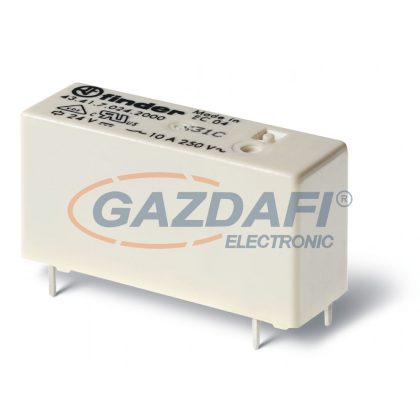   FINDER 43.41.7.012.5000 Miniatűr printrelé, 1 váltóérintkező,10A