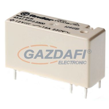 FINDER 43.61.9.012.0300 Miniatűr printrelé, 1 záróérintkező,16A