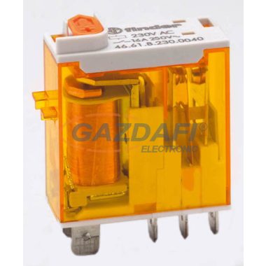 FINDER 46.61.8.024.0054 Miniatűr ipari relé, 1 váltóérintkező, 16A