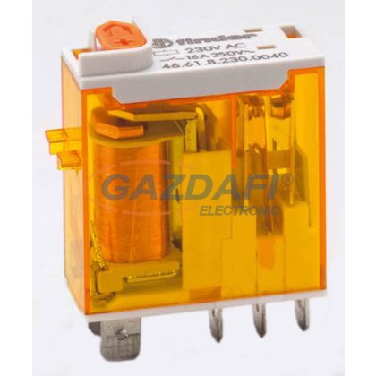   FINDER 46.61.8.110.4040 Miniatűr ipari relé, 1 váltóérintkező, 16A