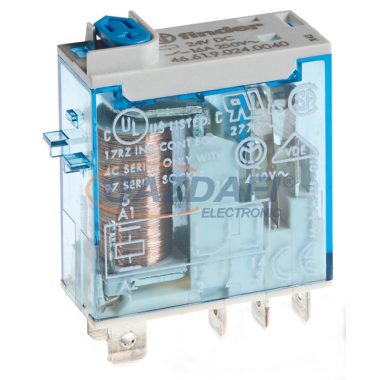 FINDER 46.61.9.024.4002 Miniatűr ipari relé, 1 váltóérintkező, 16A