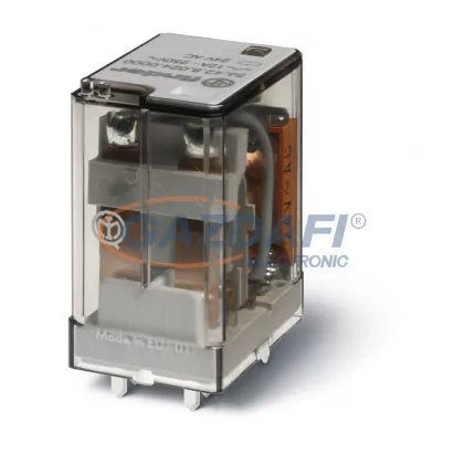   FINDER 56.42.8.230.2000 Miniatűr teljesítény relé, 2 váltóérintkező, 12A