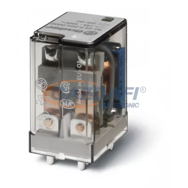 FINDER 56.42.9.012.2000 Miniatűr teljesítény relé, 2 váltóérintkező, 12A