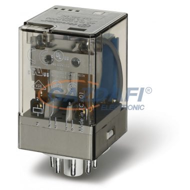 FINDER 60.12.9.024.0060 Ipari relé, 2 váltóérintkező, 10A