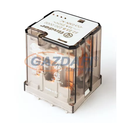   FINDER 62.23.8.230.0040 Teljesítményrelé, 3 váltóérintkező, 16A