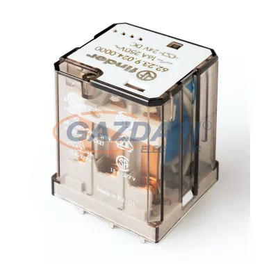 FINDER 62.23.9.024.0000 Teljesítményrelé, 3 váltóérintkező, 16A