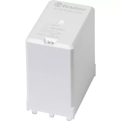   FINDER 67.23.9.008.4300 Teljesítményrelé, 3 záróérintkező, 50A