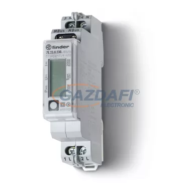 FINDER 7E.23.8.230.0020 Fogy. mérő, 1F, 1KE, 32A, LCD, M-BUSZ