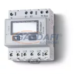   FINDER 7E.46.8.400.0022 Fogyasztásmérő, 3F, 4KE, 65A, LCD,M-BUSZ