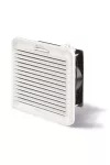 FINDER 7F20812044000 Ventilátor beépített szűrővel kapcsolószekrényhez, névl. teljesítmény: 400 m3/h, 72 W, 120 V AC, fekete