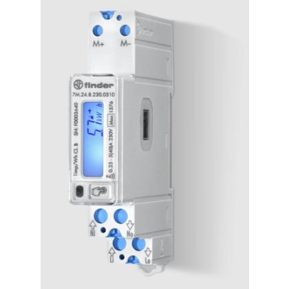   FINDER 7M.24.8.230.0001 Single phase 40A meter with LCD display