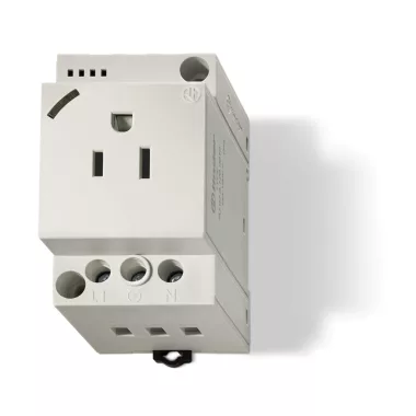 FINDER 7U0281200010 ELECTRICAL OUTLETS-USA GREY WITH LED