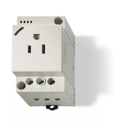 FINDER 7U0281200010 ELECTRICAL OUTLETS-USA GREY WITH LED
