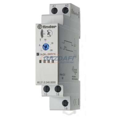 FINDER 80.21.0.240.0000 Bekapcsolást törlő időrelé 16A