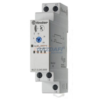 FINDER 80.21.0.240.0000 Bekapcsolást törlő időrelé 16A