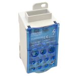 TRACON FLSO8X25 Fővezetéki leágazó sorkapocs nyitható fedéllel (betápsín) 8×25mm2 / 5×25(1