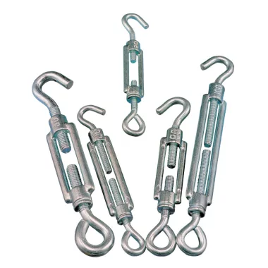 TRACON FSH8110 Sodrony-és huzalfeszítő szem-horog, acél+temperált öntvény 8×110mm, 2000N