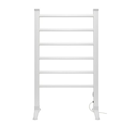   Home FTW22 Fűtött, elektromos ruhaszárító, 90 W, alumínium, szabadon álló kivitel, 50 °C állandó hőmérséklet, vízálló kapcsoló, IPX2