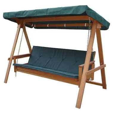 SG PRO Fredericia hintaágy, 235x115x180 cm, fa, zöld