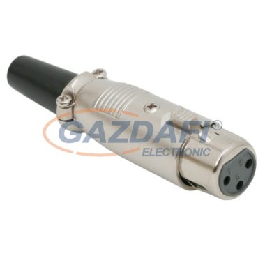 05206 XLR aljzat • 3 pólusú