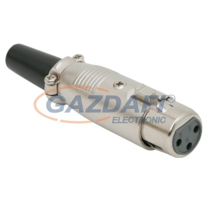 05206 XLR aljzat • 3 pólusú