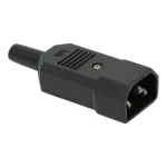 05235 IEC C14 mufa tata cu protectie cablu
