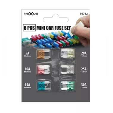 NEXUS 05712 Set siguranță auto  lama, 11 x 9 mm, 6 buc