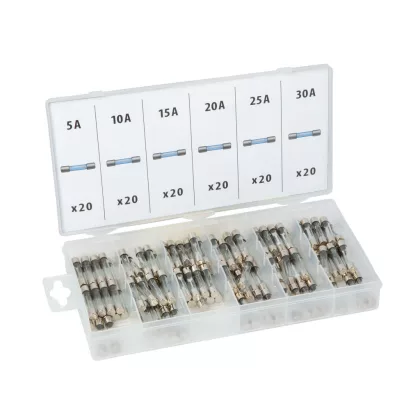 05714 Üveg biztosíték készlet tárolódobozban - 120 db - 5-30A 05714 Üveg biztosíték készlet tárolódobozban - 120 db - 5-30A