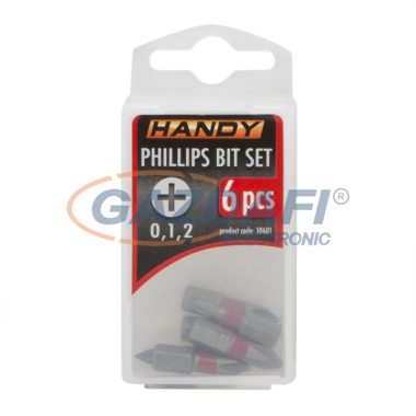 HANDY 10601 6 db-os bit készlet tárolóval