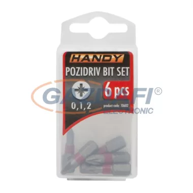 HANDY 10602 6 db-os bit készlet tárolóval