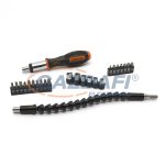   HANDY 10743 Racsnis csavarhúzókészlet flexibilis bitszárral