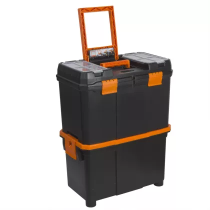HANDY 10932 Húzható, többrészes műanyag szerszámláda