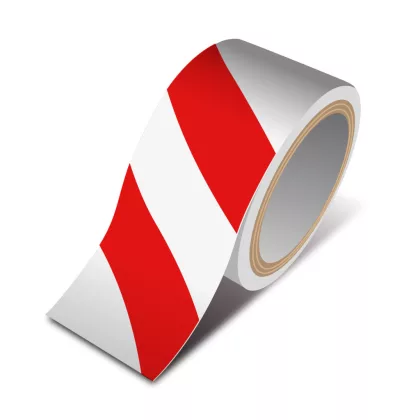 Handy 11078B Veszélyt jelző ragasztószalag - piros/fehér - 50 mm x 33 m
