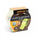   HANDY 11088D Ragasztószalag, csúszásmentes, 5 m x 50 mm, foszforeszkáló