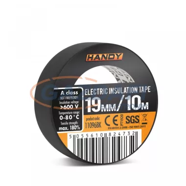 HANDY 11096BK Szigetelőszalag 10m, fekete