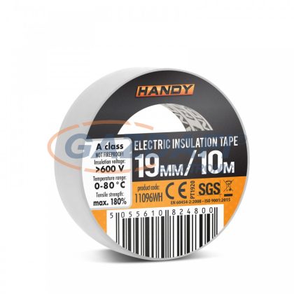 HANDY 11096WH Szigetelőszalag 10m, fehér
