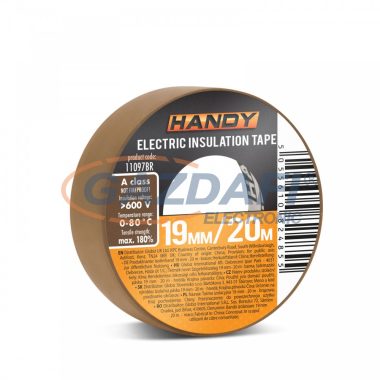 HANDY 11097BR Szigetelőszalag 20m, barna