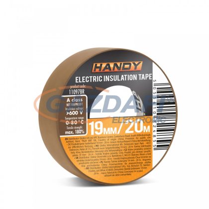 HANDY 11097BR Szigetelőszalag 20m, barna