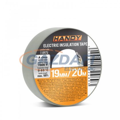 HANDY 11097SI Szigetelőszalag 20m, szürke