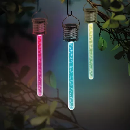   Garden of Eden 11247 RGB LED-es szolár lámpa, buborékos, 175 x 30 mm
