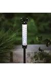 GARDEN OF EDEN 11279 Szolár kerti hőmérő - hidegfehér LED - 6,3 x 44,5 cm