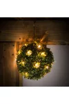 GARDEN OF EDEN 11359 Szolár bukszus - felakasztható - 25 cm - 20 melegfehér LED