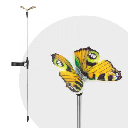 G-11387C LED-es szolár pillangó, hidegfehér, 65 cm