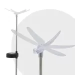   G-11393B RGB LED kültéri szolárlámpa, átlátszó, szitakötő