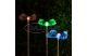 G-11393 RGB LED kültéri szolár lámpa, átlátszó, pillangó