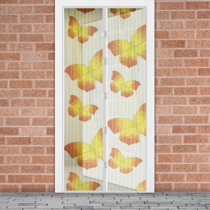 GARDEN OF EDEN 11398L Szúnyogháló függöny ajtóra - mágneses - 100 x 210 cm - sárga pillangós GARDEN OF EDEN 11398L Szúnyogháló függöny ajtóra - mágneses - 100 x 210 cm - sárga pillangós